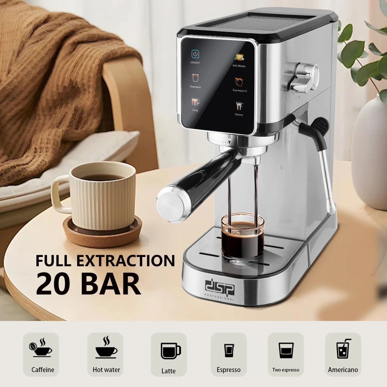 ✨ Smart Touch Coffee Machine ✨